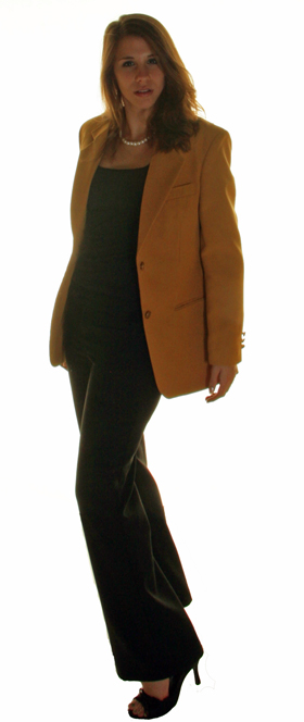 gold blazer