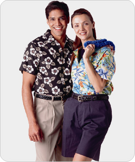 guy's and gal's hawaiian camp shirts style ED1015