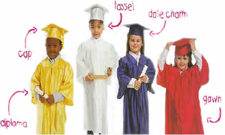 kindergarten caps and gowns