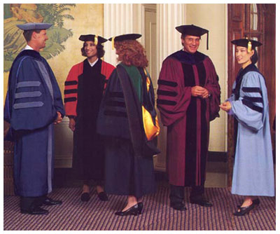 doctoral robes and tams
