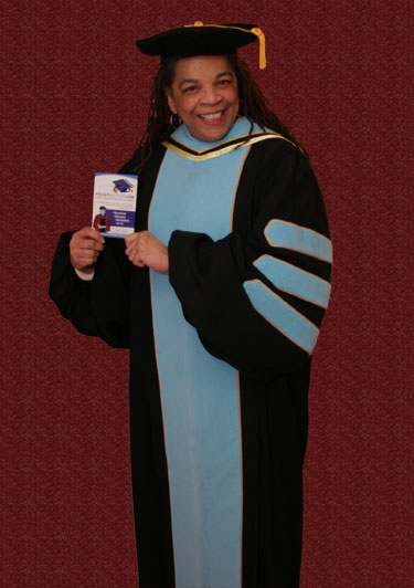 Different colors and sizes available Doctoral Gown with Velvet Stripes 